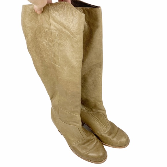 DOLCE VITA Meris Nude Tan Soft Leather Boots 8 - Picture 5 of 7